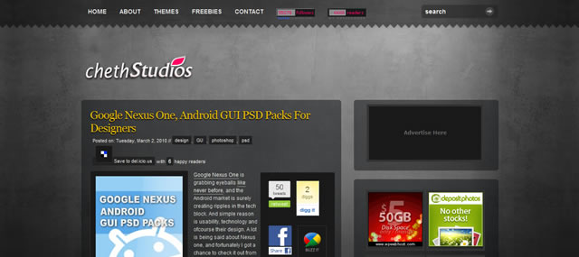 Google Nexus One, Android GUI PSD Packs For Designers
