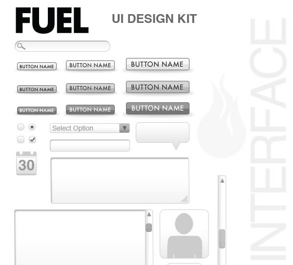 Free Web UI Wireframe Kit