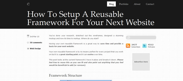 How To Setup A Reusable Framework For Your Next Website