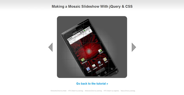 Making a Mosaic Slideshow With jQuery & CSS
