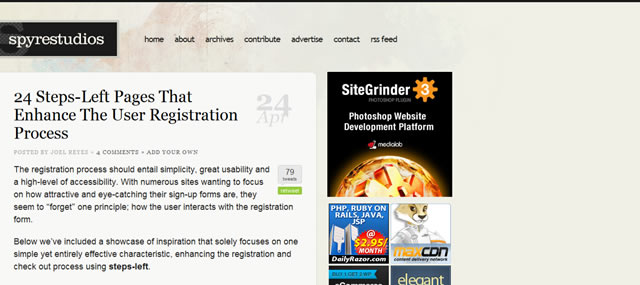 24 Steps-Left Pages That Enhance The User Registration Process