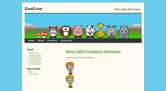 ZooCroo HTML5 & CSS3