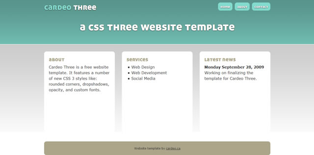 Cardeo Three CSS3