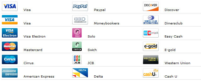 Credit Cards Icons for Free - Payment Option Icons