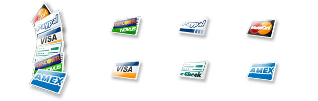 Credit Card Icons - 3D Icons for Applications Development - Payment Option Icons