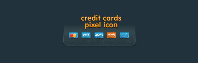 Credit Card Web Icons - Payment Option Icons