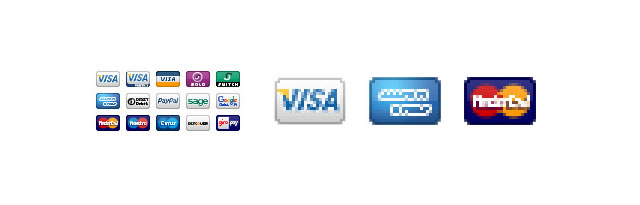 Ecommerce Payment Mini Pixel Icon Pack - Payment Option Icons