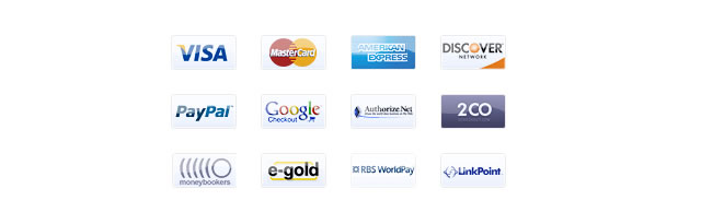 Payment Type Icons and Buttons - Payment Option Icons