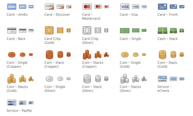 Chalkwork Payments Royalty-Free Icons - Payment Option Icons