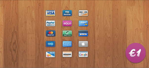 Creditcard Pack ‹ 365psd for €1 - Payment Option Icons