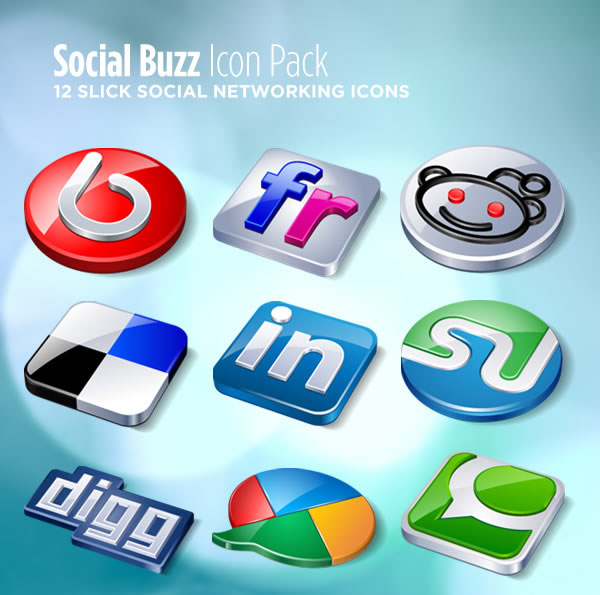 Social Buzz Icon Pack