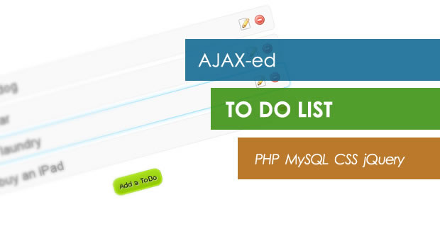 AJAX-ed Todo List With PHP, MySQL & jQuery