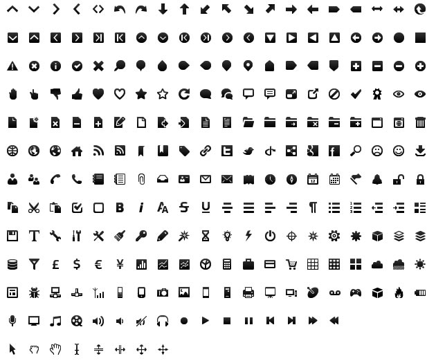 Gentleface Free Wireframe Icons