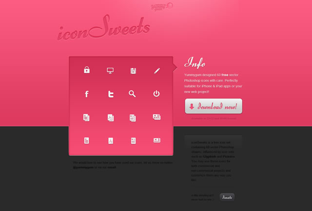 iconSweets » Free icons by Yummygum