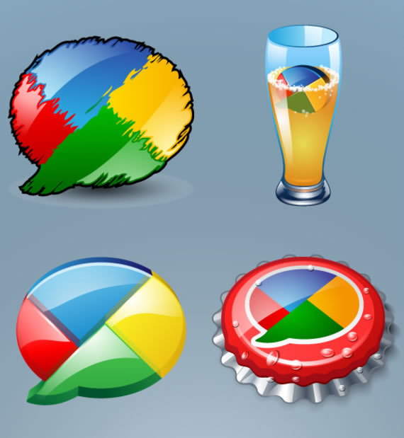 Original Google Buzz Icons