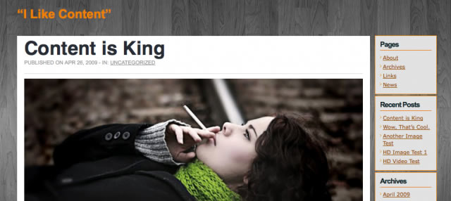 I Like Content WP Theme