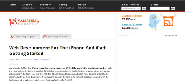 Web Development For The iPhone And iPad: Getting Started