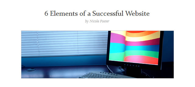 6 Elements of a Successful Website