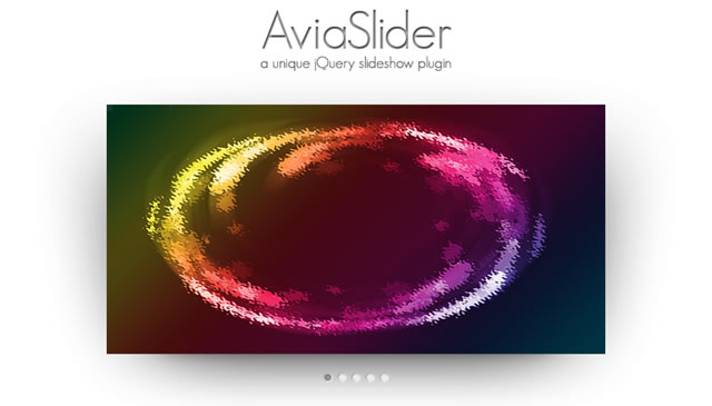 AviaSlider - a unique jQuery Image slideshow plugin