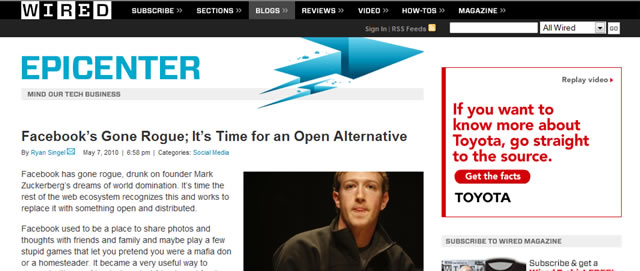 Facebook’s Gone Rogue; It’s Time for an Open Alternative