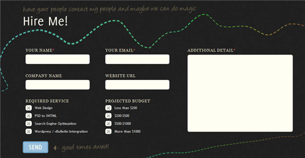 Beautiful Contact Forms for your Inspiration