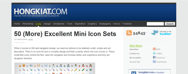 50 (More) Excellent Mini Icon Sets