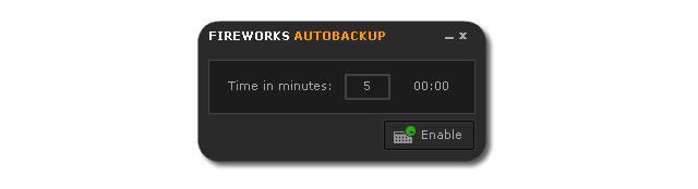 Fireworks AutoBackup utility
