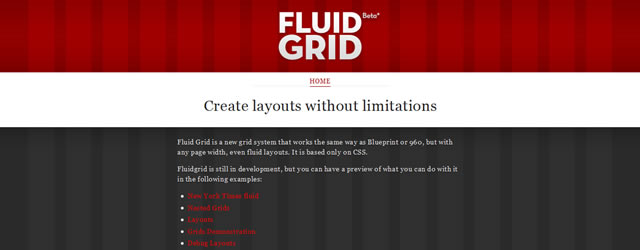 Fluidgrid - A CSS Based Fluid Grid System