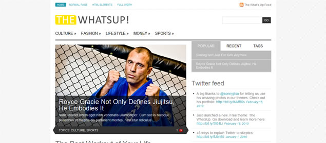 The WhatsUp - Minimal WordPress Themes