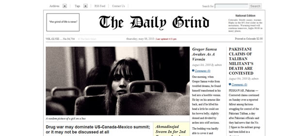 The Daily Grind - Minimal WordPress Themes