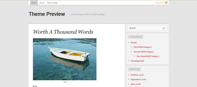 Comet - Minimal WordPress Themes
