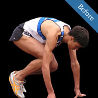 Futuristic Athlete Graphic