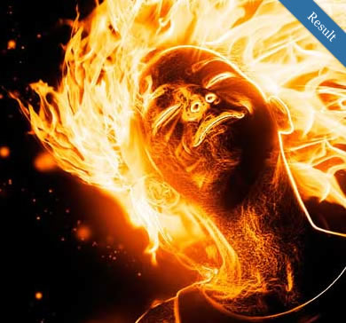 Flaming Photo Effect