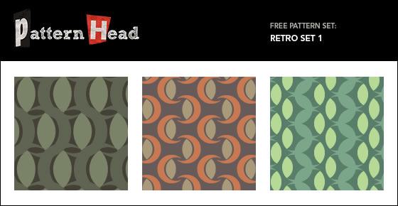Free Vector Repeat Patterns – Retro Set 1