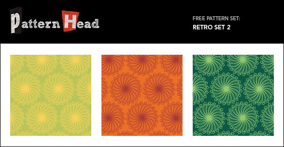 Free Vector Repeat Patterns – Retro Set 2