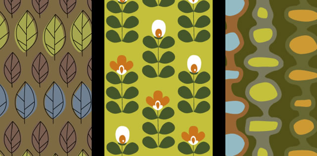 Retro Nature Vector & Photoshop Pattern Pack
