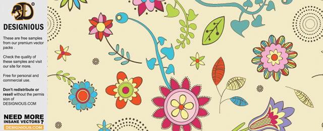 Free Retro Seamless Pattern