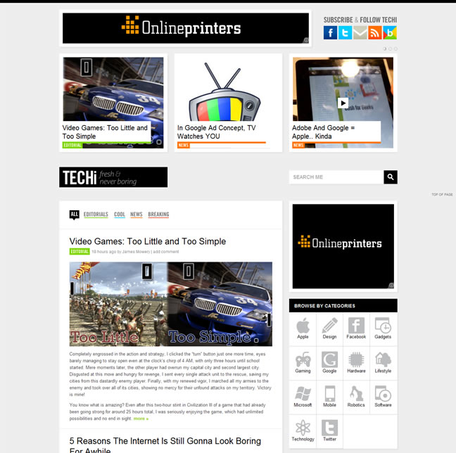 Techi - Fresh daily technology news