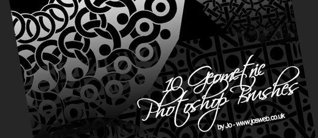 10 Free Geometric Shape Photoshop Brushes
