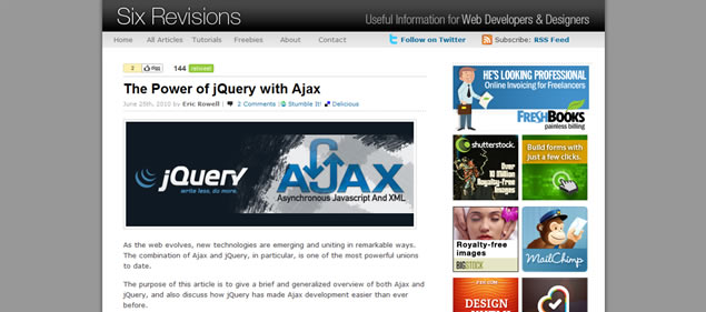 The Power of jQuery with Ajax