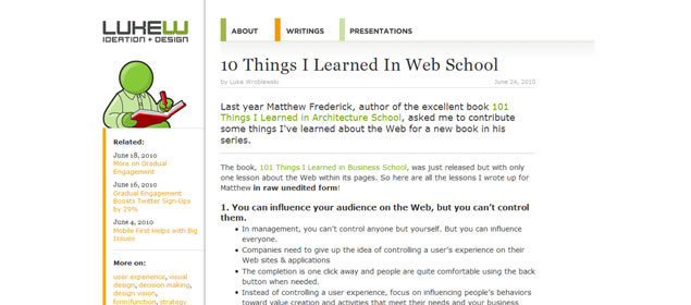 10 Things I Learned In Web School