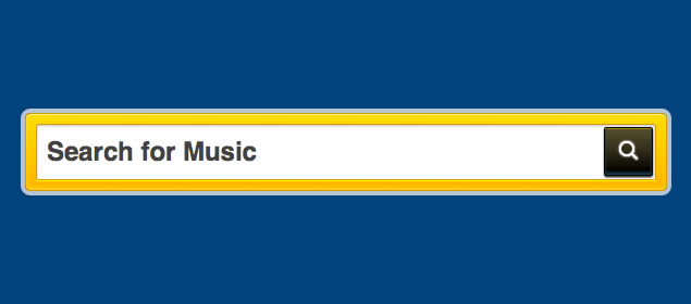 GrooveShark Search with CSS3