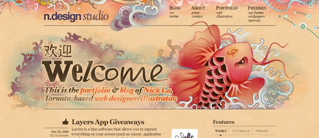 50 Illustrative Web Designs