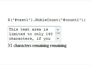 jQuery NobleCount - jQuery Form Plugin