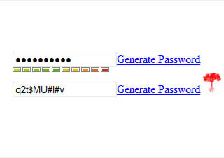 Password Strength Indicator and Generator - jQuery Form Plugin