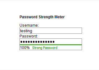 Password Strength Meter v2 - jQuery Form Plugin
