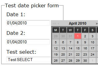 jQuery datePicker - jQuery Form Plugin