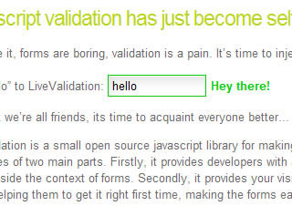 LiveValidation - Validation as you type - jQuery Form Plugin