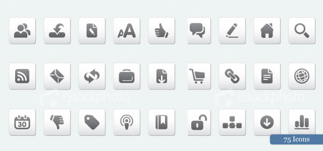 Silver Series Icon Set (5 Sets)