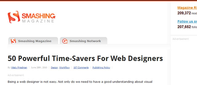 50 Powerful Time-Savers For Web Designers